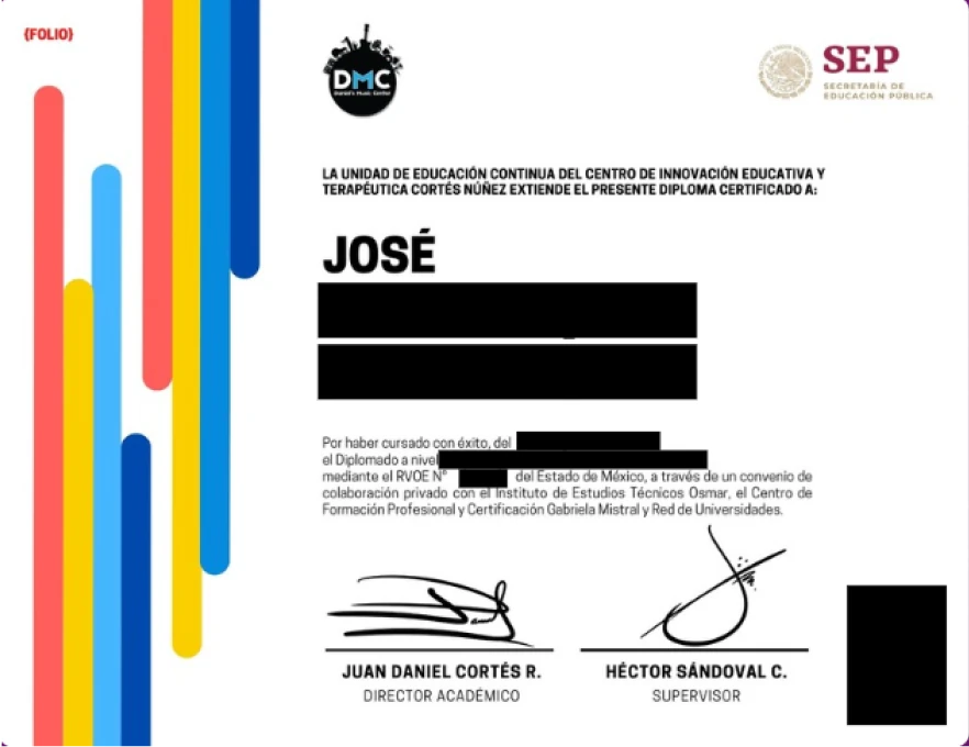 Certificado DMC